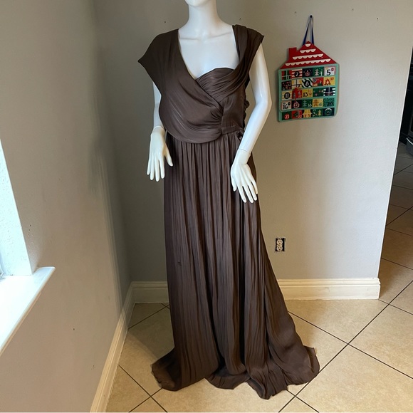 SHEIN Dresses & Skirts - seomiscky Plus Asymmetrical Neck Floor Length Dress size 2xl for size 14-16